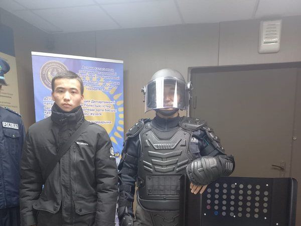 Будущие юристы в Управлении патрульной полиции Департамента полиции Астаны, 28 февраля 2025 года