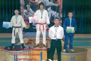 1-е место, Тукубаев Рамазан на чемпионате РК по джиу-джитсу
